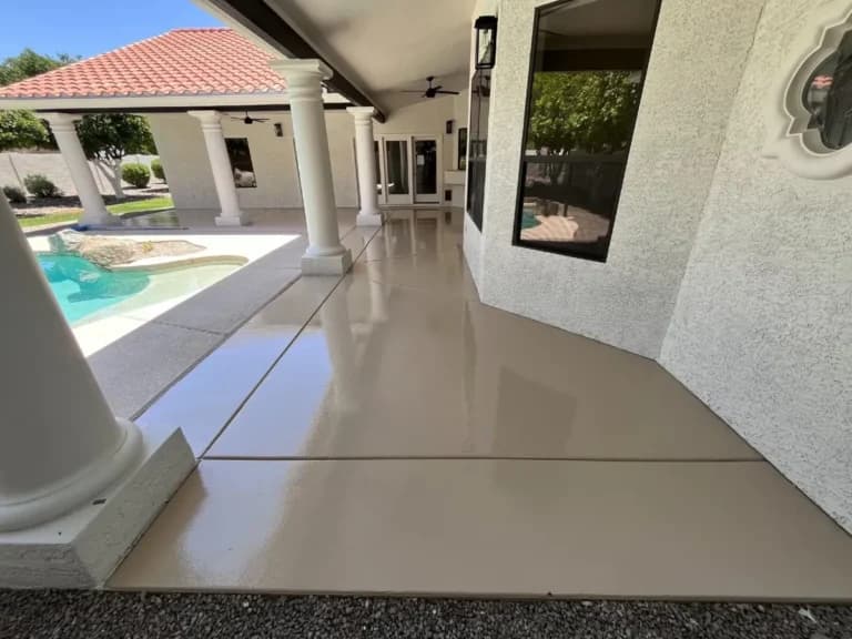 Completed garage floor project 9