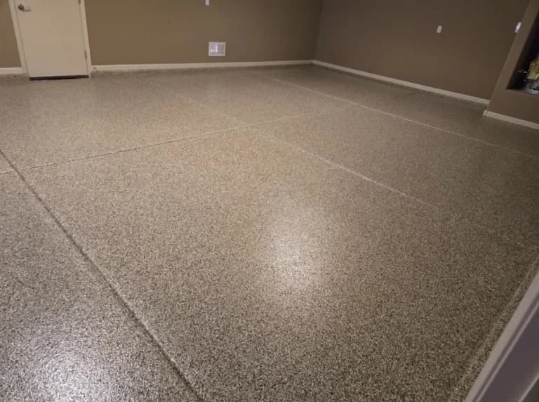 Completed garage floor project 7